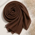 Georgette Aura Scarf - Dark Brown