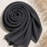 Georgette Midnight Noir - Charcoal Black
